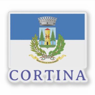 Wappen von Cortina d'Ampezzo, ITALIEN Aufkleber