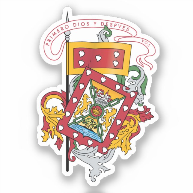 Wappen von Cuenca, Ecuador Aufkleber (Vorderseite)