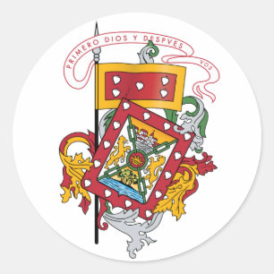 Wappen von Cuenca, Ecuador Runder Aufkleber