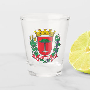 Wappen von Curitiba, Brasilien Schnapsglas