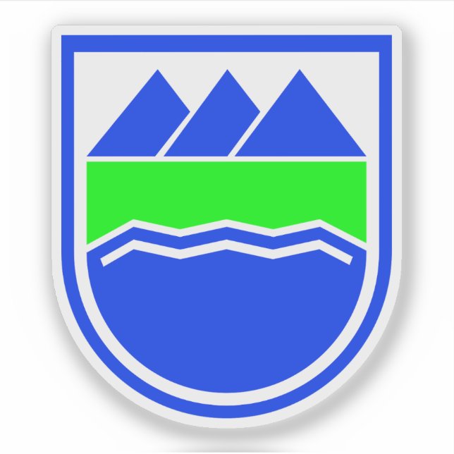 Wappen von Dalvíkurbyggð, Insel Aufkleber (Vorderseite)