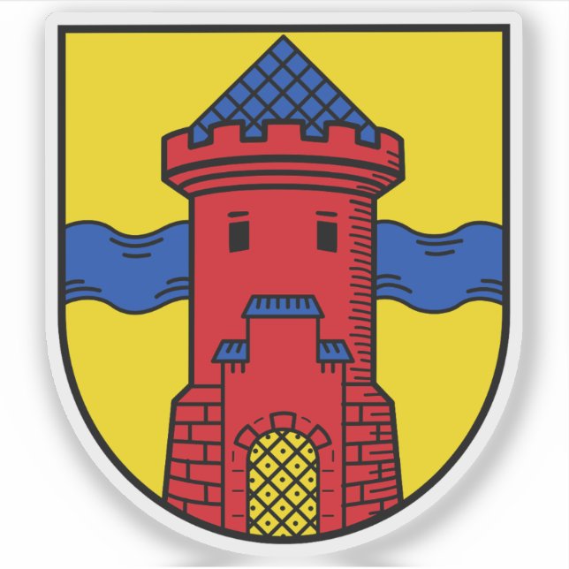 Wappen von Delmenhorst, Deutschland Aufkleber (Vorderseite)