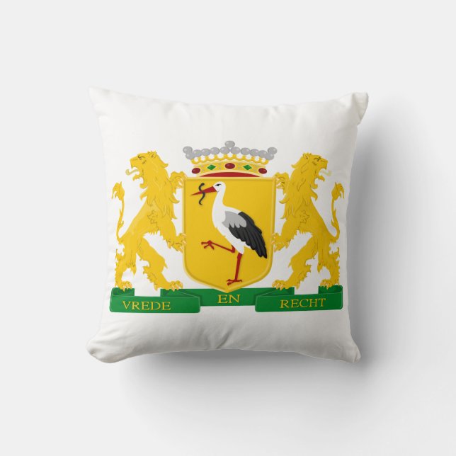 Wappen von Den Haag, Niederlande. Kissen (Vorderseite)
