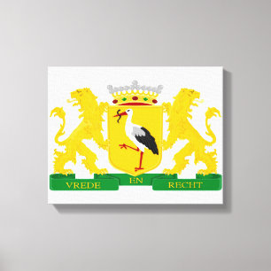 Wappen von Den Haag, Niederlande. Leinwanddruck