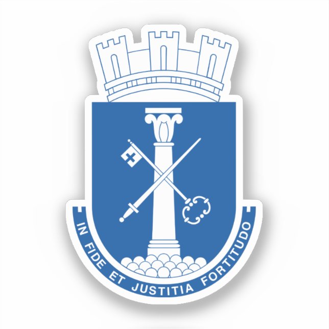 Wappen von Drammen, Norwegen Aufkleber (Vorderseite)