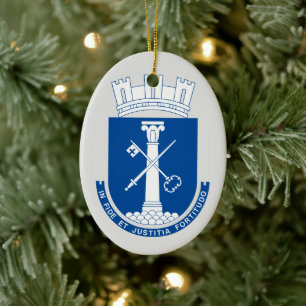 Wappen von Drammen, Norwegen Keramik Ornament