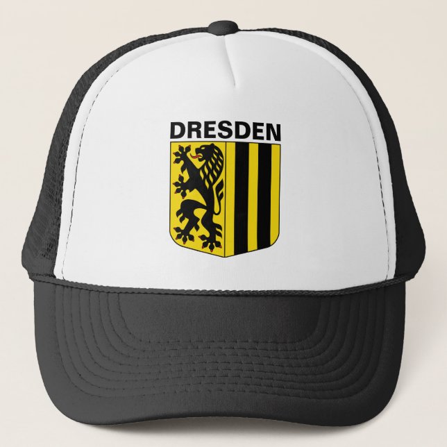 Wappen von Dresden, Deutschland Truckerkappe (Vorderseite)