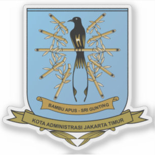 Wappen von East Jakarta, Indonesien Aufkleber