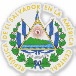 Wappen von El Salvador Aufkleber