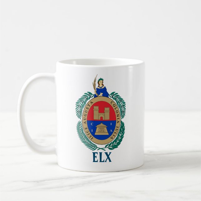 Wappen von Elche, SPANIEN Kaffeetasse (Links)