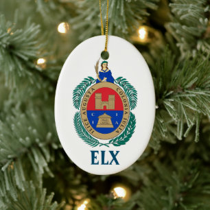 Wappen von Elche, SPANIEN Keramik Ornament