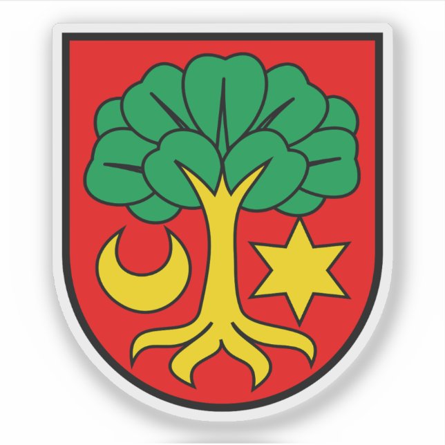 Wappen von Erlach, Schweiz Aufkleber (Vorderseite)