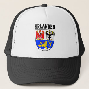 Wappen von Erlangen, DEUTSCHLAND Truckerkappe