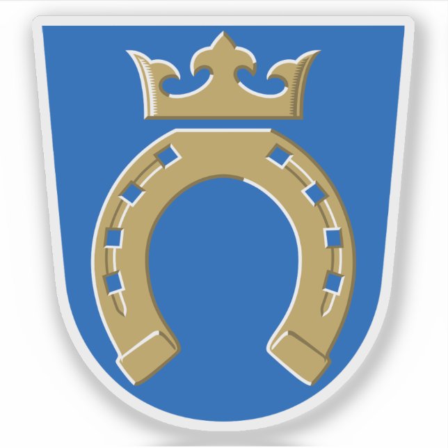 Wappen von Espoo, Finnland Aufkleber (Vorderseite)