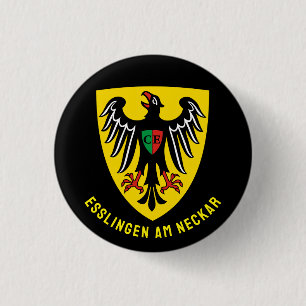 Wappen von Esslingen am Neckar, Deutschland Button