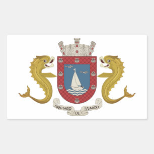 Wappen von Fajardo - PUERTO RICO Rechteckiger Aufkleber