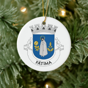Wappen von Fátima, Portugal Keramik Ornament