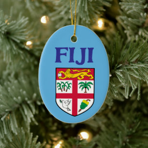 Wappen von Fidschi Keramik Ornament