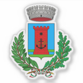 Wappen von Fiumicino, Italien Aufkleber