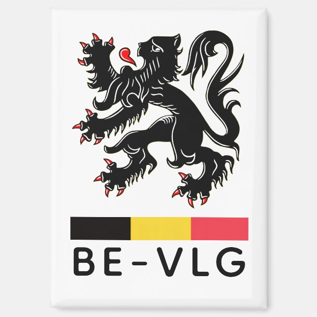 Wappen von Flandern Magnet (Vorderseite)