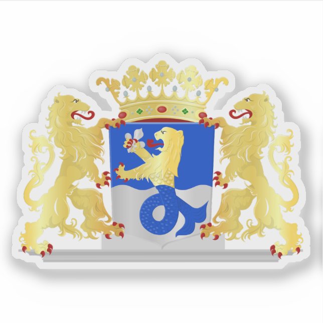 Wappen von Flevoland, Niederlande Aufkleber (Vorderseite)