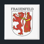Wappen von Frauenfeld, Schweiz Magnet<br><div class="desc">Frauenfeld ist die Hauptstadt des Kantons Thurgau in der Schweiz.</div>