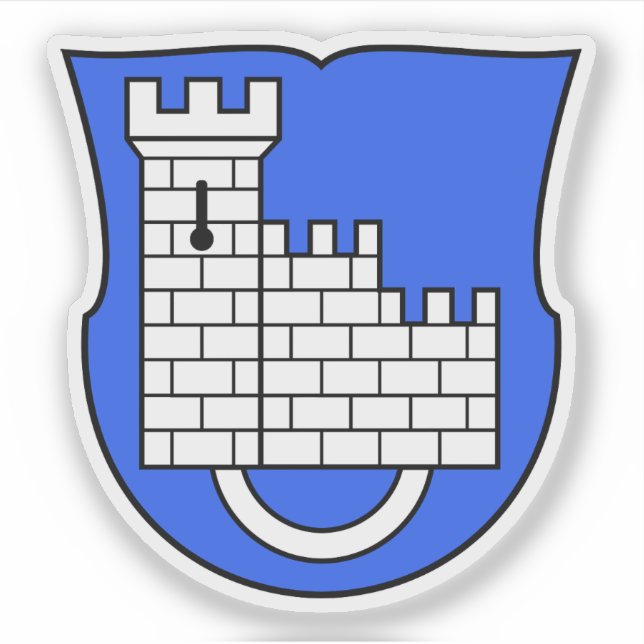 Wappen von Freiburg (Freiburg), Schweiz Aufkleber (Vorderseite)