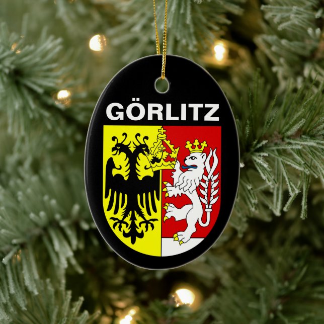 Wappen von Görlitz, Deutschland Keramik Ornament (Baum)
