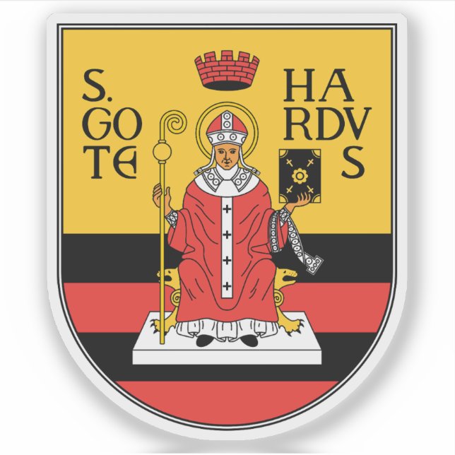 Wappen von Gotha, Deutschland Aufkleber (Vorderseite)