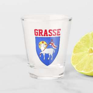 Wappen von Grasse - Alpes-Maritimes (FR) Schnapsglas