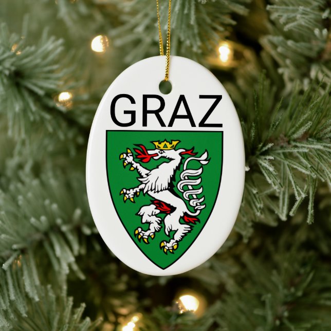 Wappen von Graz - ÖSTERREICH Keramik Ornament (Baum)