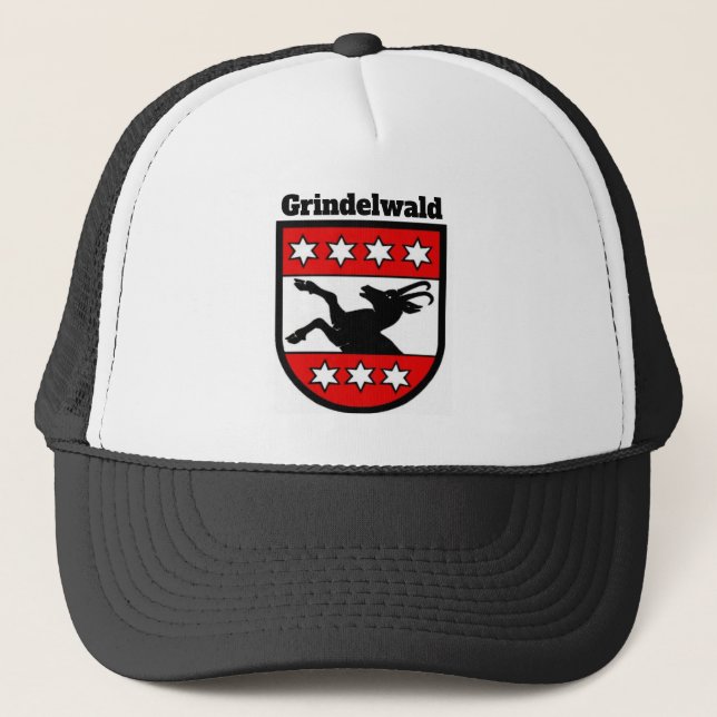 Wappen von Grindelwald, Schweiz Truckerkappe (Vorderseite)