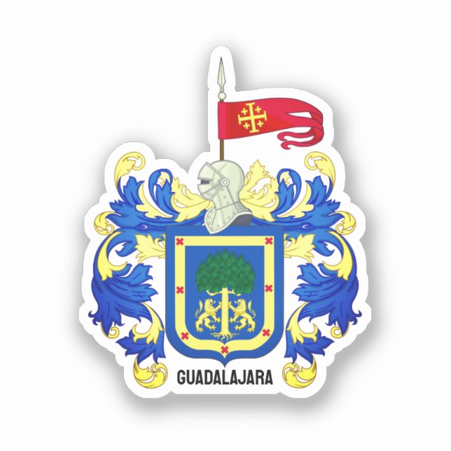 Wappen von Guadalajara, Mexiko Aufkleber (Vorderseite)