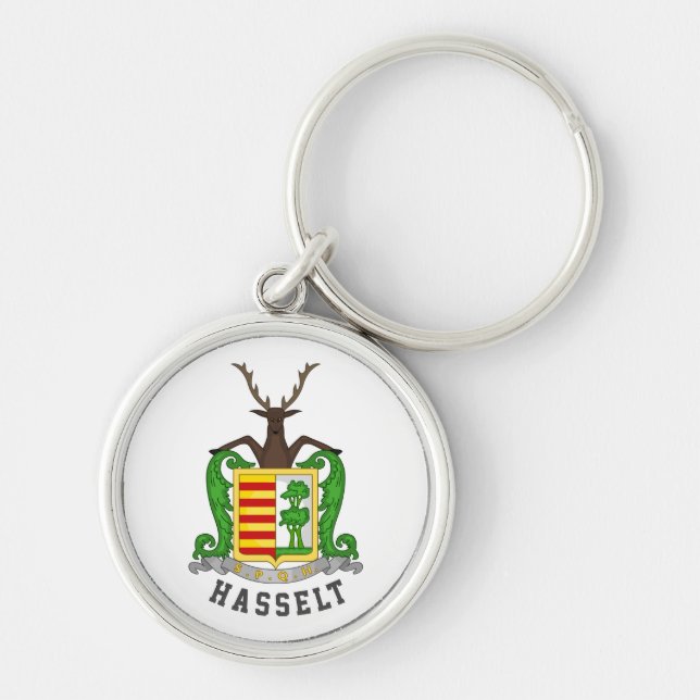 Wappen von Hasselt, Belgien Schlüsselanhänger (Vorne)