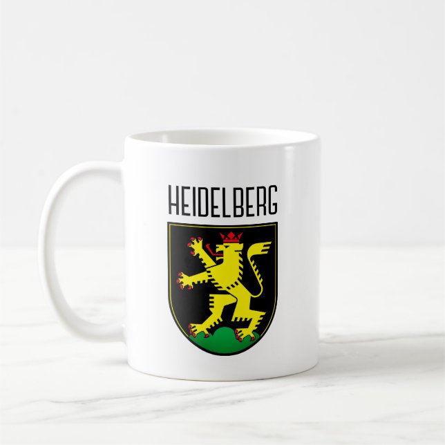 Wappen von Heidelberg - DEUTSCHLAND Kaffeetasse (Links)