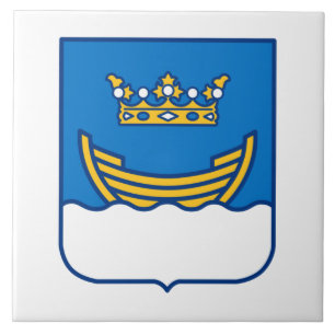 Wappen von Helsinki (Finnland) Fliese