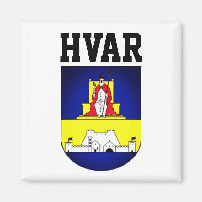 Wappen von Hvar - Kroatien Magnet (Vorne)