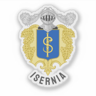 Wappen von Isernia, Italien Aufkleber