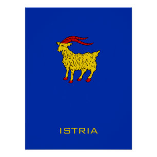 Wappen von Istrien Adriatisches Erbe Poster
