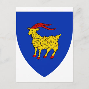 Wappen von Istrien in Kroatien Postkarte