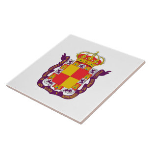 Wappen von Jaén, Spanien Fliese