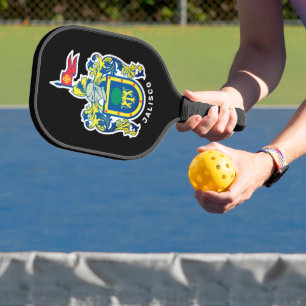Wappen von Jalisco, Mexiko Pickleball Schläger