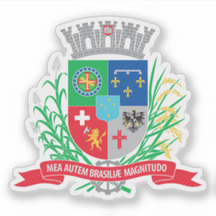 Wappen von Joinville, Brasilien Aufkleber