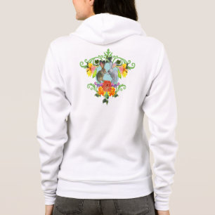 Wappen von Kaninchen-ZipHoodie Hoodie