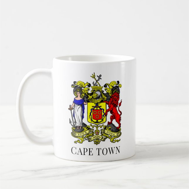 Wappen von Kapstadt, Südafrika Kaffeetasse (Links)