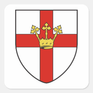 Wappen von Koblenz, Deutschland Quadratischer Aufkleber