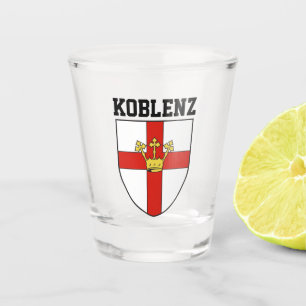 Wappen von Koblenz, Deutschland Schnapsglas