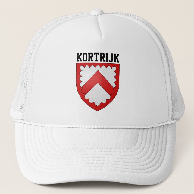 Wappen von Kortrijk, Belgien Truckerkappe (Vorderseite)