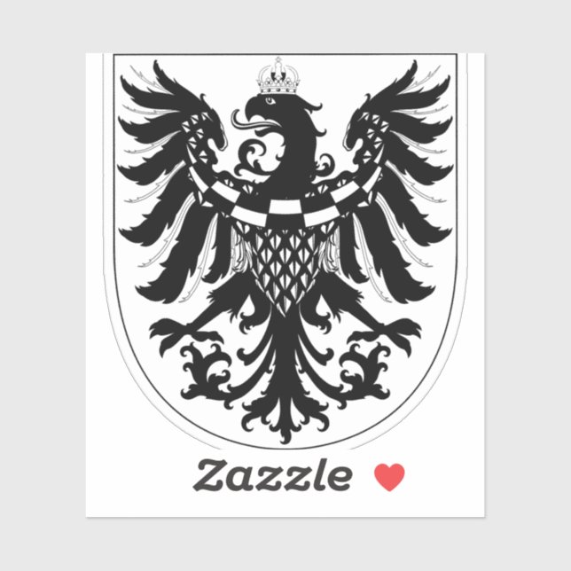 Wappen von Krain Aufkleber (Blatt)