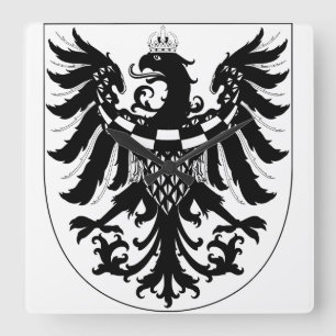 Wappen von Krain Quadratische Wanduhr